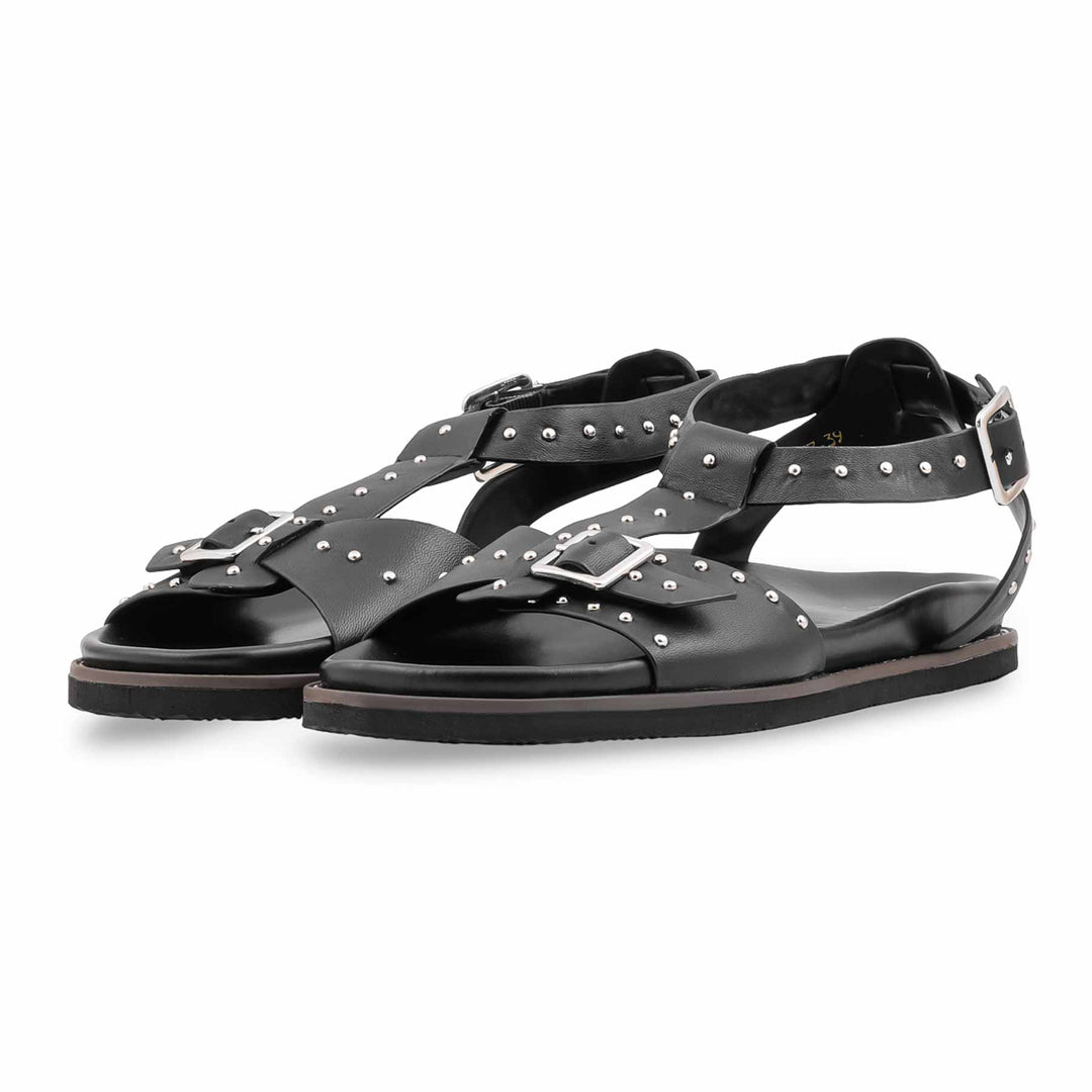 Black Formal Sandal For Women PU0837