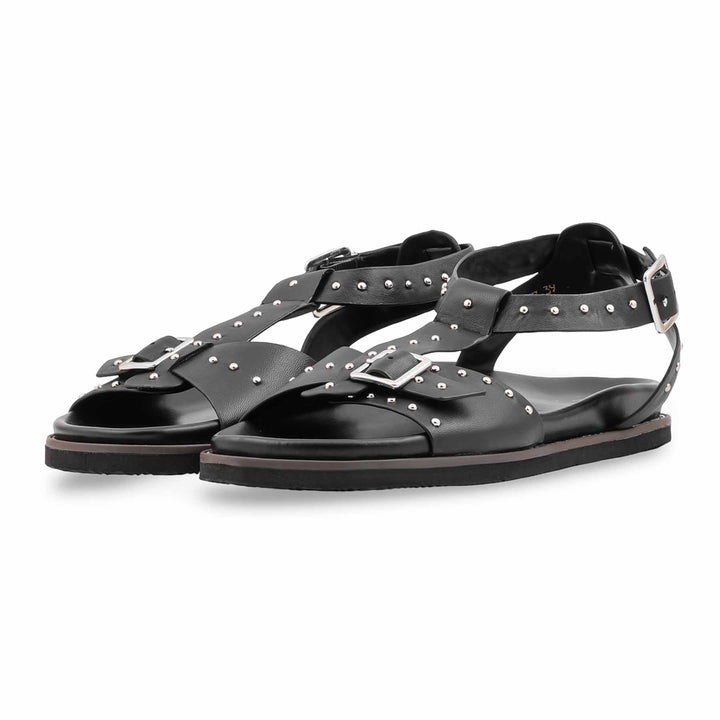 Black Formal Sandal For Women PU0837