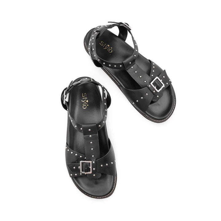 Black Formal Sandal For Women PU0837