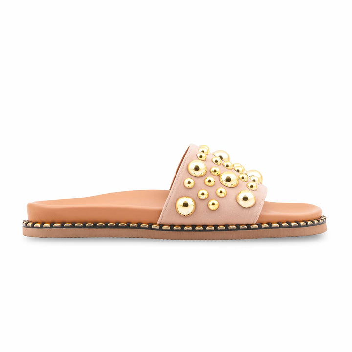 Golden Formal Slipper For Women PU0839