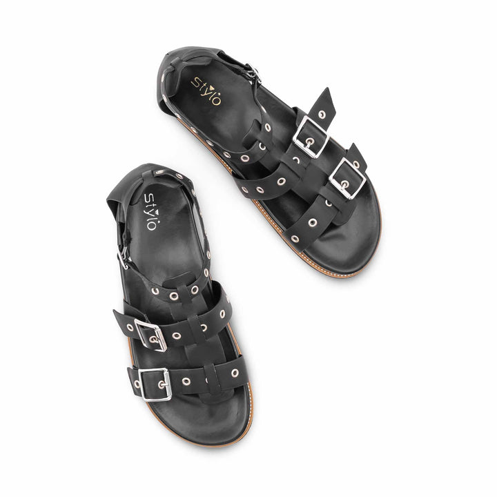 Black Formal Sandal For Women PU0840