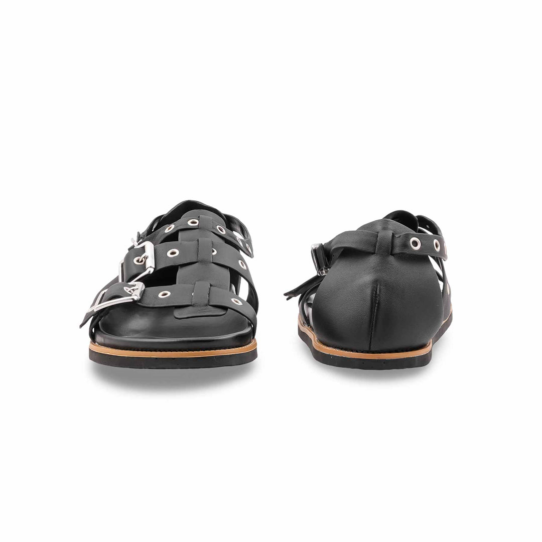 Black Formal Sandal For Women PU0840