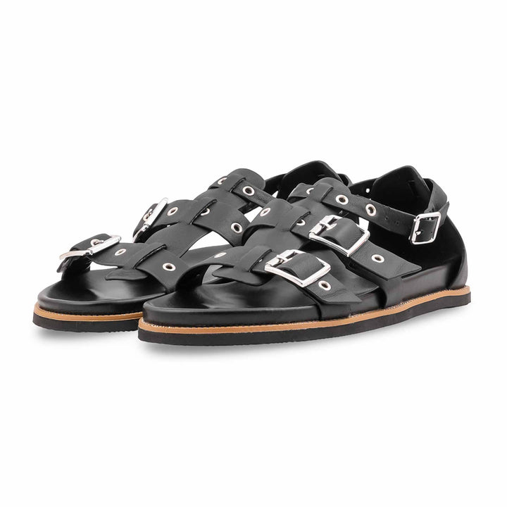 Black Formal Sandal For Women PU0840