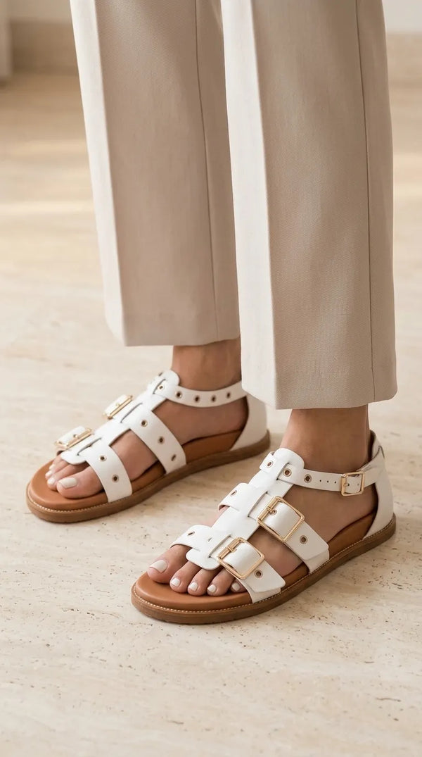 White Formal Sandal For Women PU0840