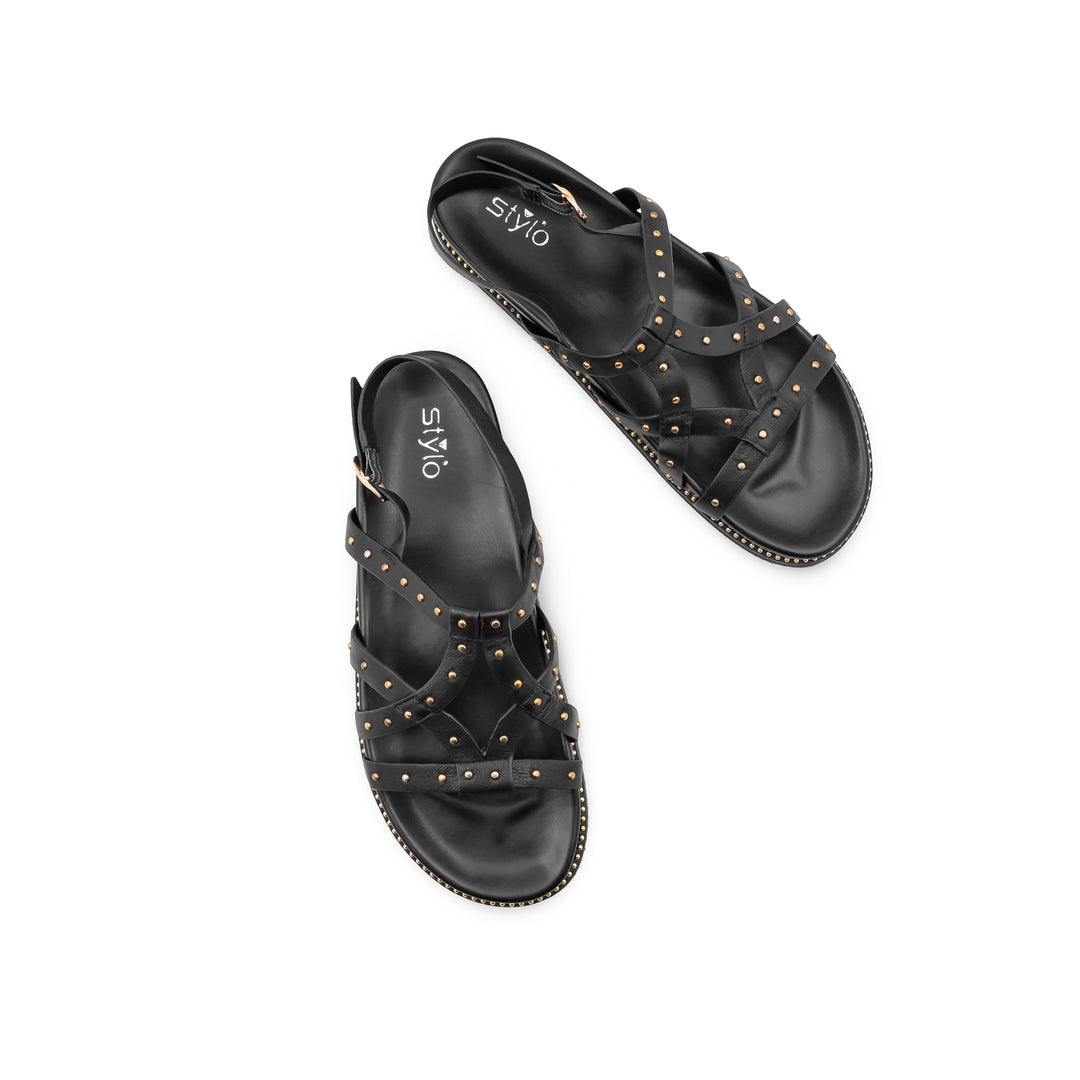 Black Formal Sandal For Ladies PU0841