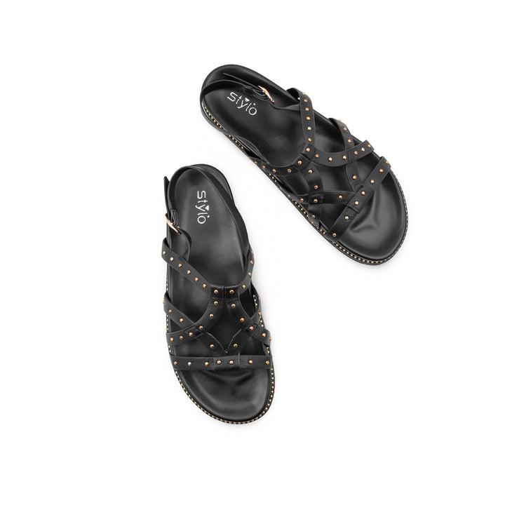 Black Formal Sandal For Ladies PU0841