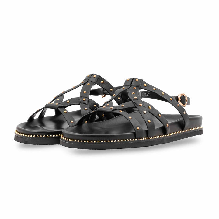 Black Formal Sandal For Ladies PU0841
