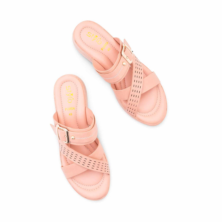 Peach Formal Slipper For Ladies PU0854