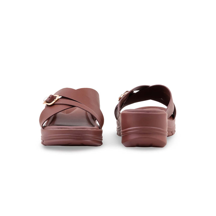 Coffee Formal Slipper For Women PU0856