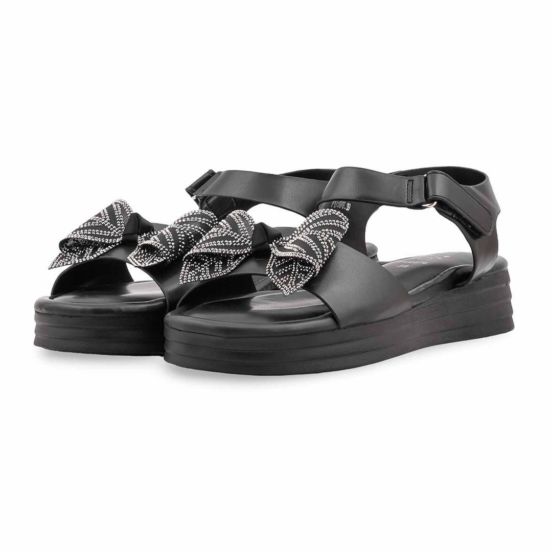 Black Formal Sandal For Women PU0876