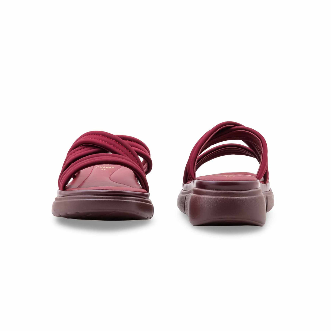 Maroon Formal Slipper For Women PU0882