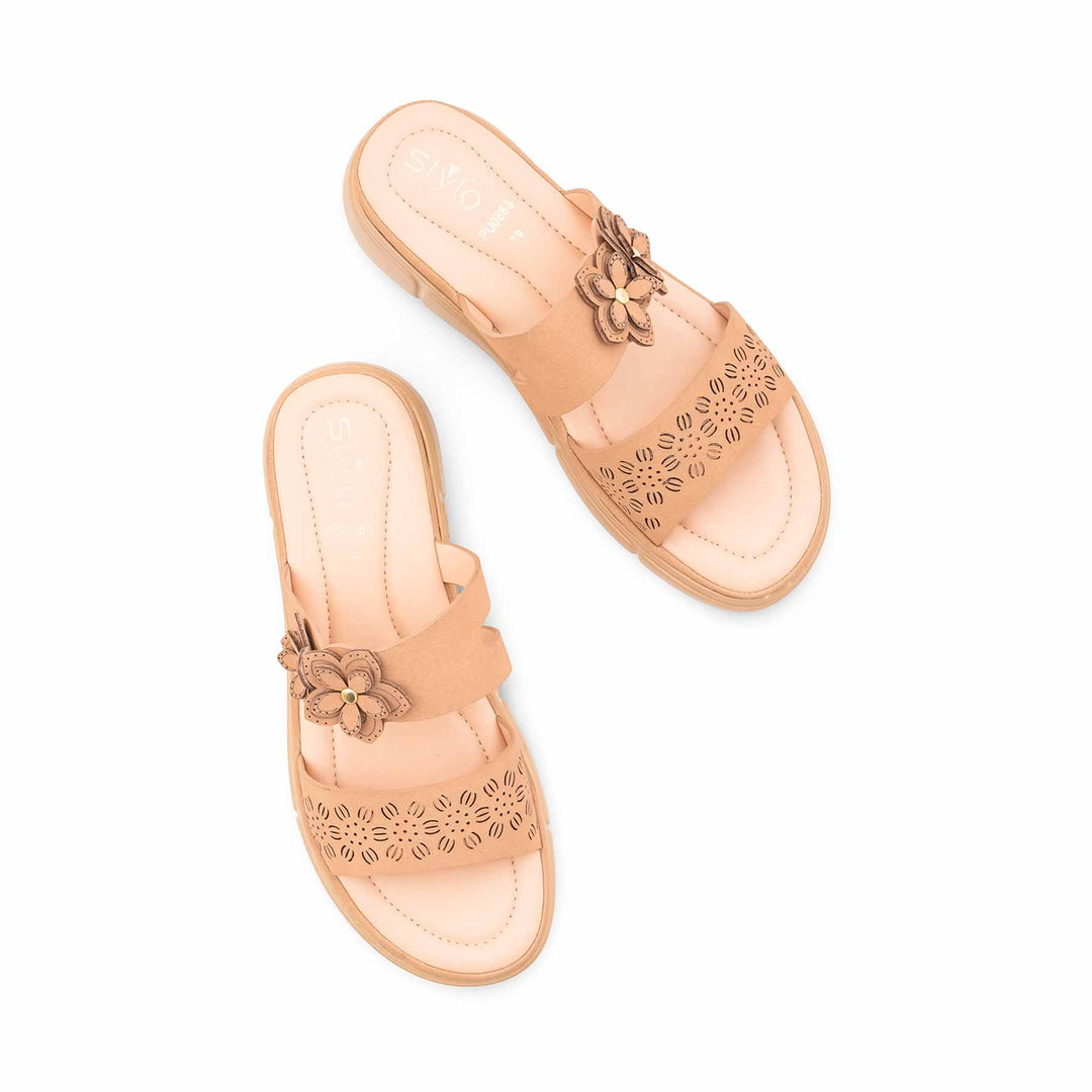 Beige Formal Slipper For Women PU0883