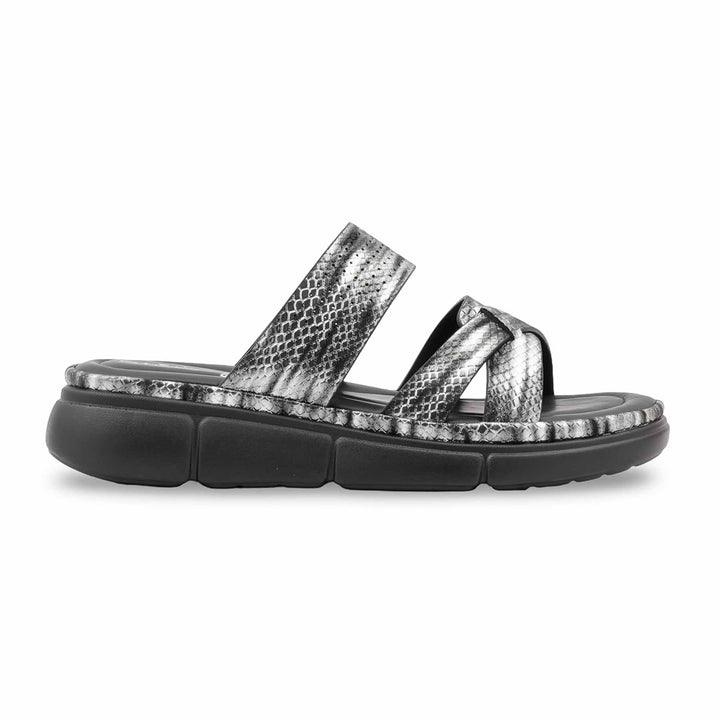 Black Formal Slipper For Ladies PU0884