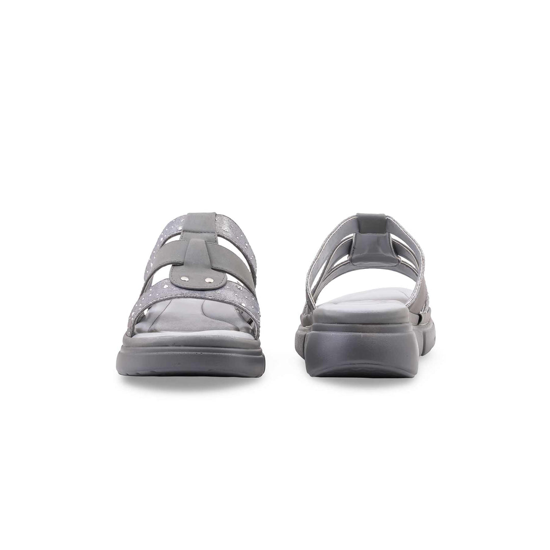 Grey Formal Slipper For Women PU0886