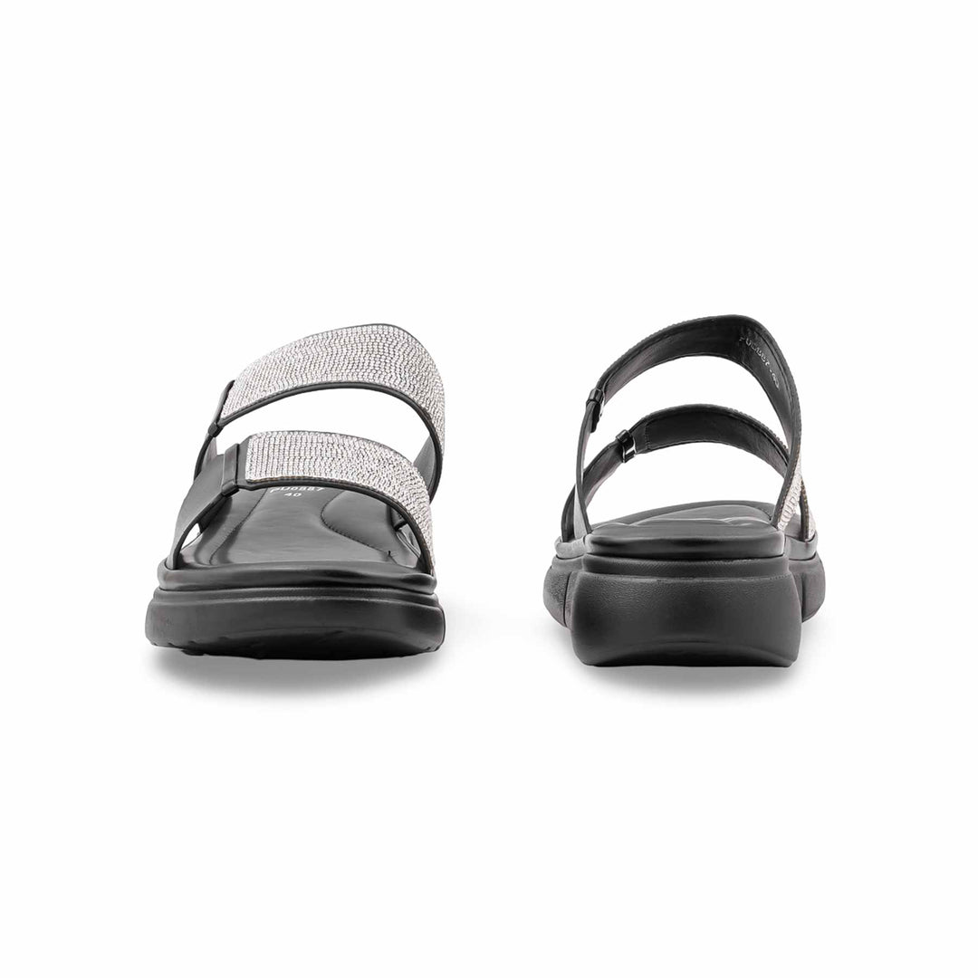 Black Formal Slipper For Ladies PU0887