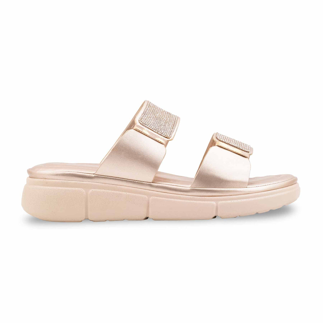 Golden Formal Slipper For Women PU0887