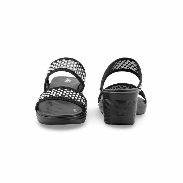 Black Formal Slipper For Ladies PU0888