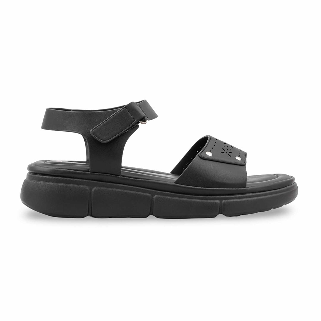 Black Formal Sandal For Ladies PU0891