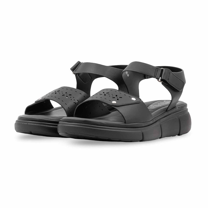 Black Formal Sandal For Ladies PU0891