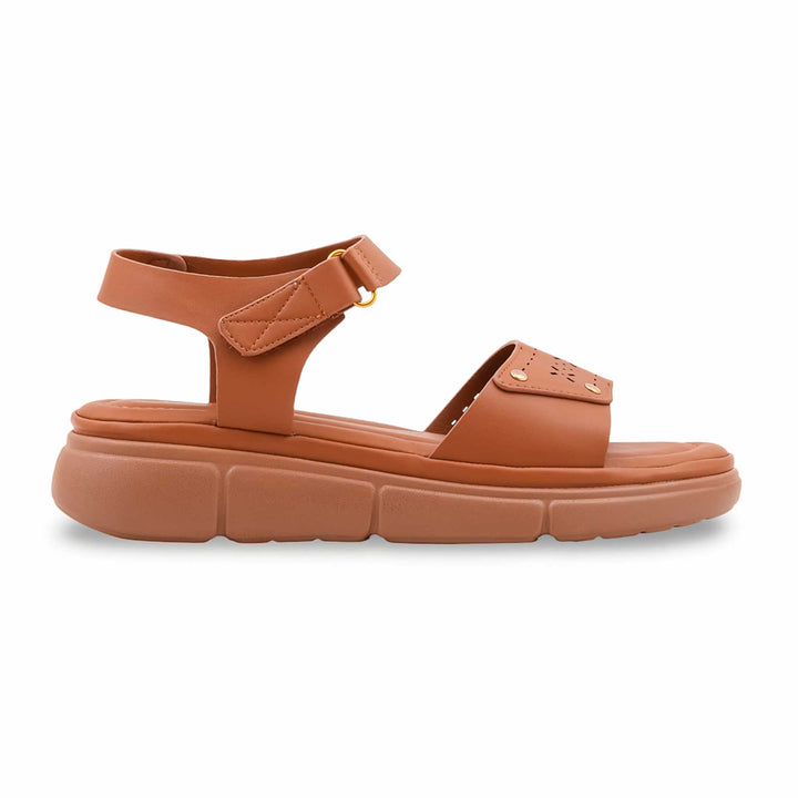 Brown Formal Sandal For Ladies PU0891