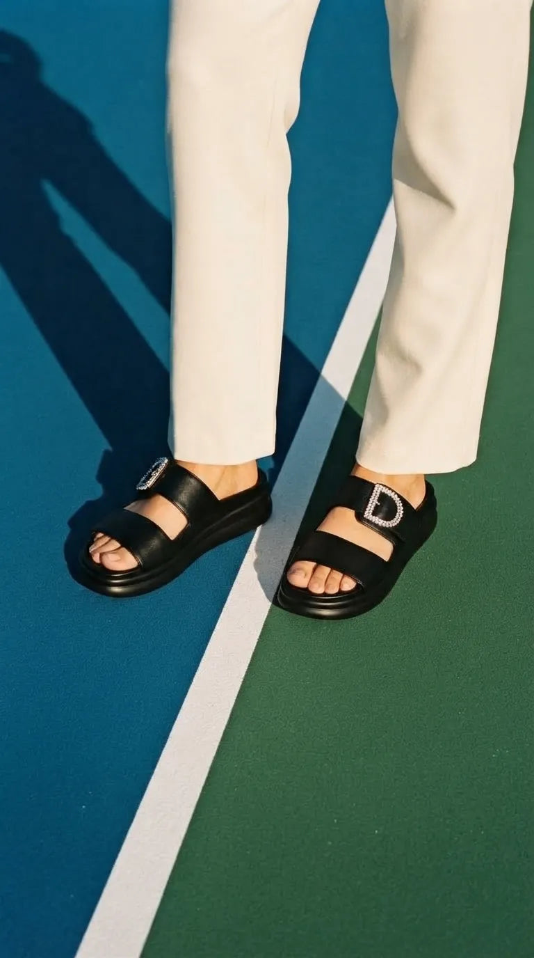 Black Formal Slipper For Women PU0893