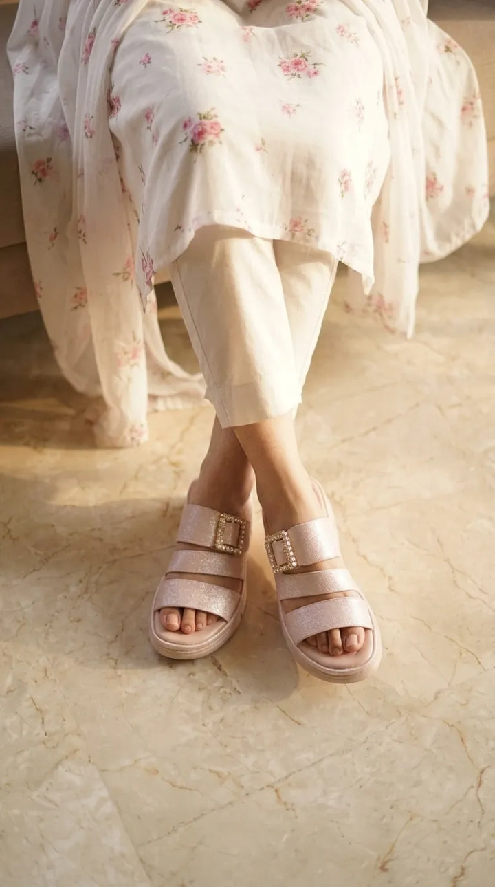 Pink Formal Slipper For Women PU0894