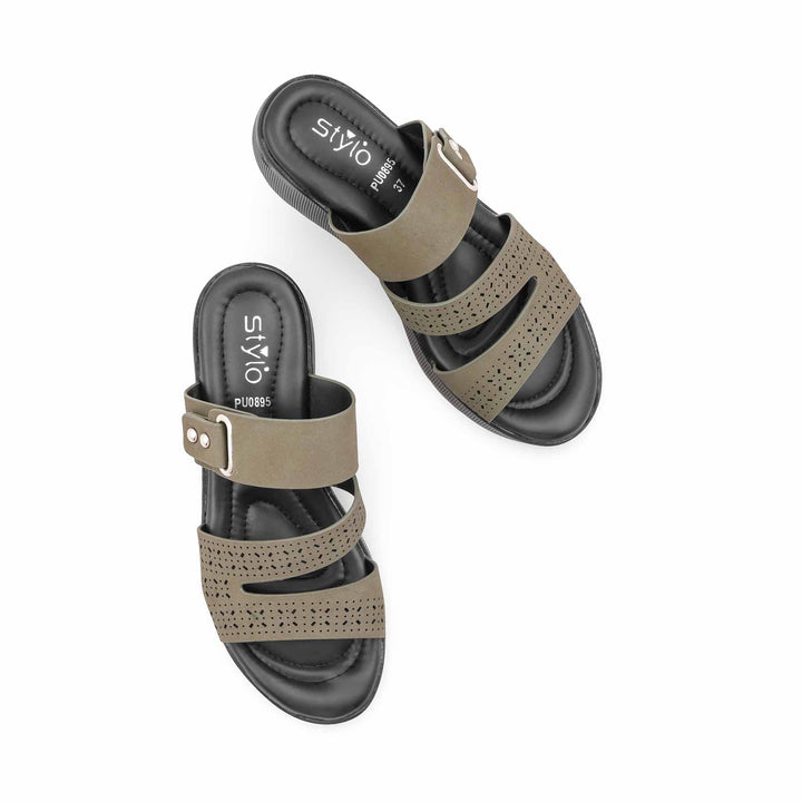 Green Formal Slipper For Women PU0895