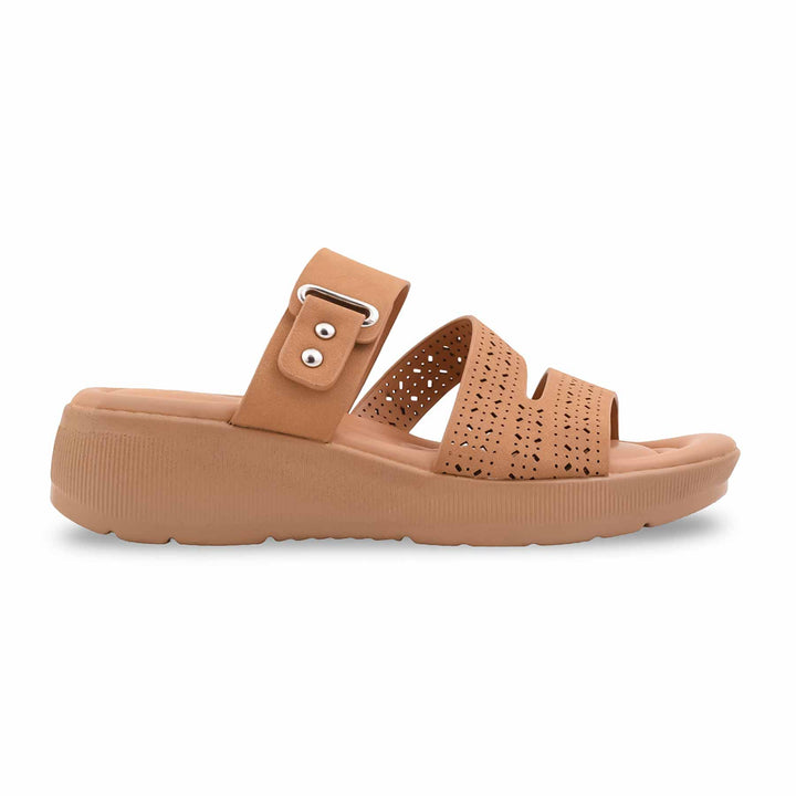 Beige Formal Slipper For Women PU0895
