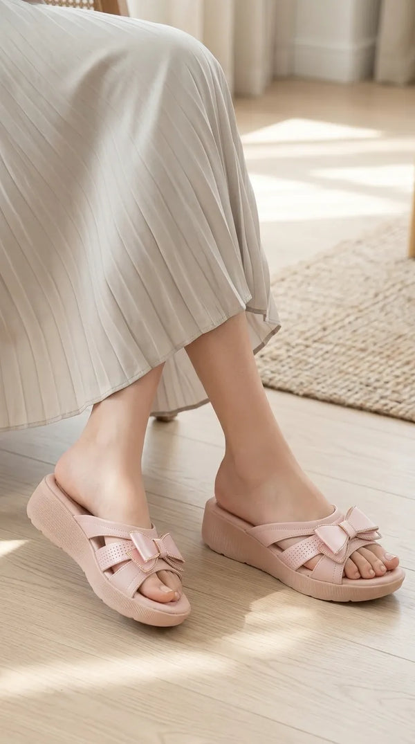 Pink Formal Slipper For Ladies PU0896