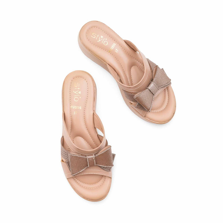 Beige Formal Slipper For Women PU0896