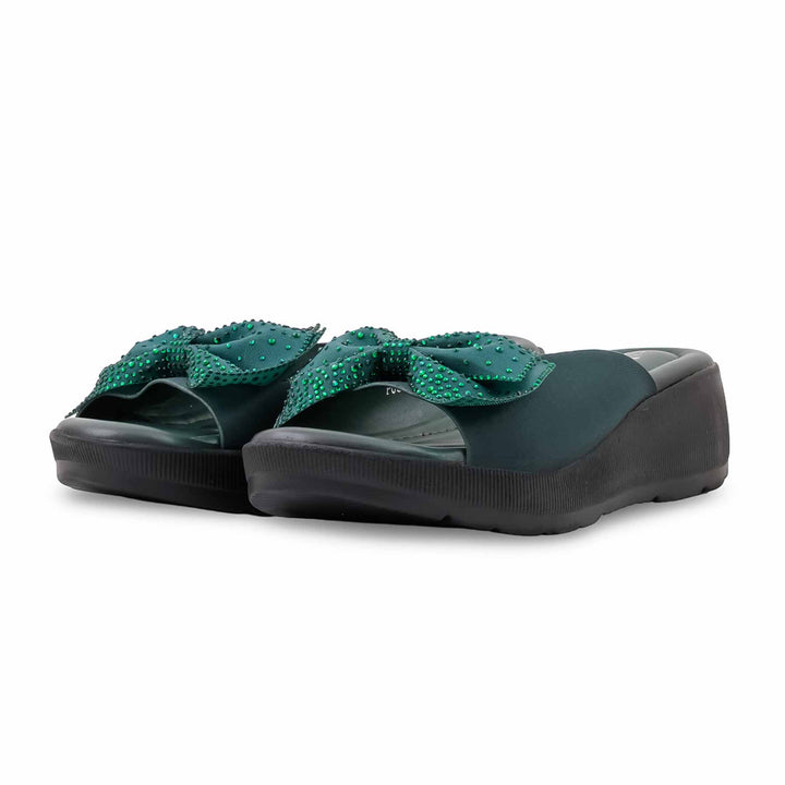 Green Formal Slipper For Women PU0898