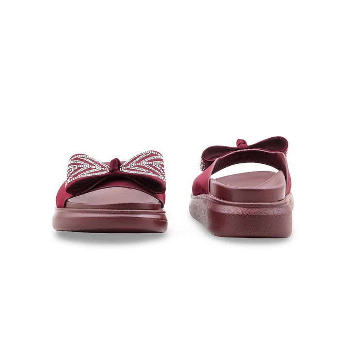 Maroon Formal Slipper For Women PU0899