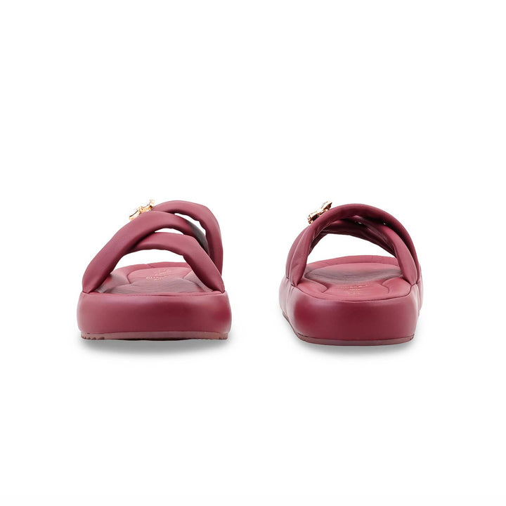 Maroon Formal Slipper For Ladies PU0900