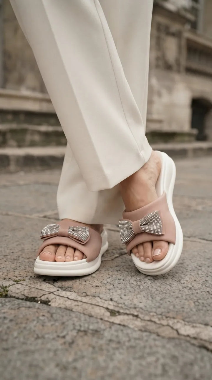 Pink Formal Slipper For Women PU0902