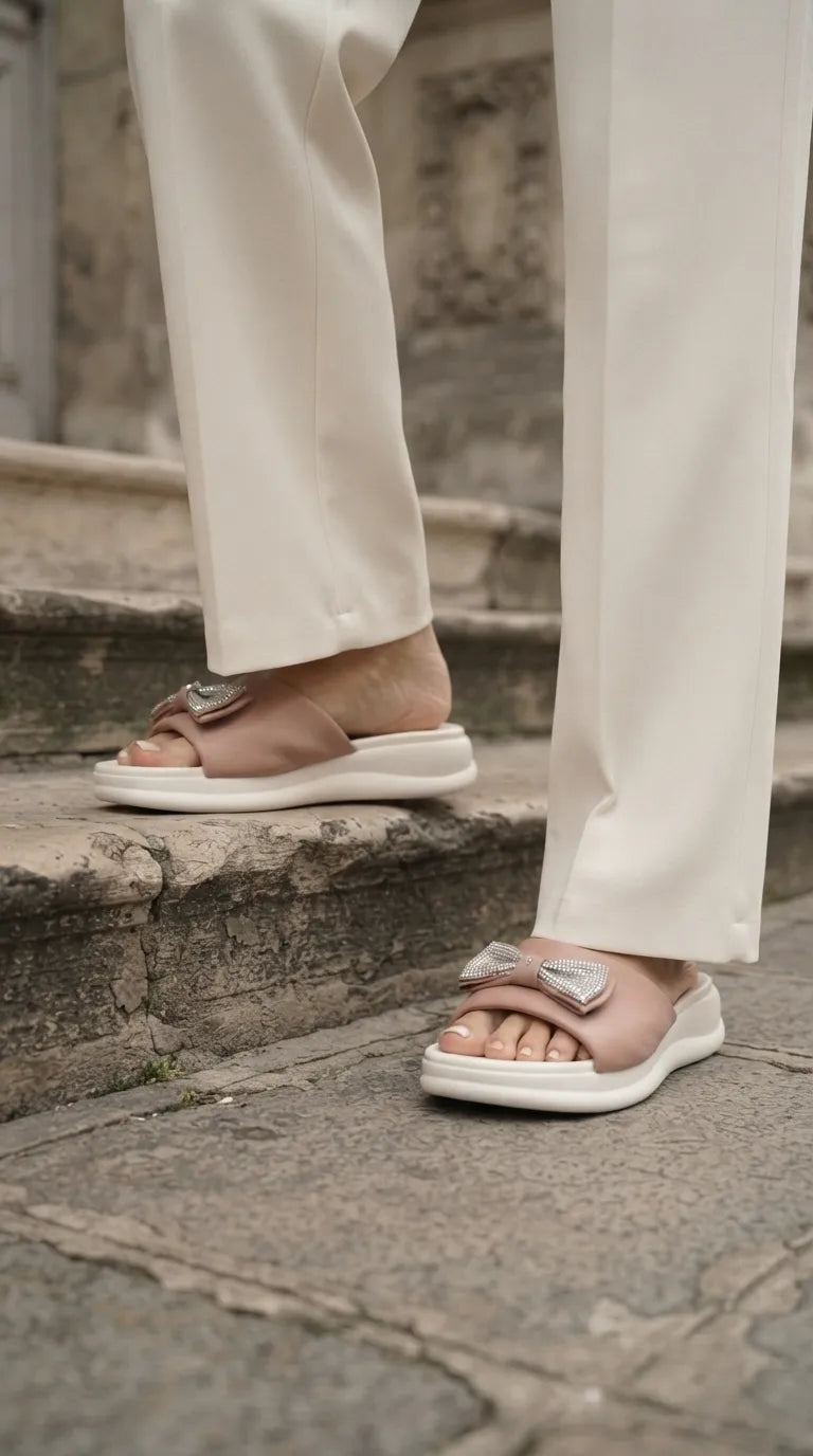 Pink Formal Slipper For Women PU0902