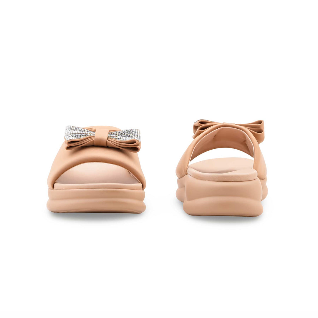 Beige Formal Slipper For Ladies PU0902