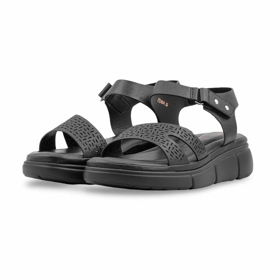 Black Formal Sandal For Women PU0904