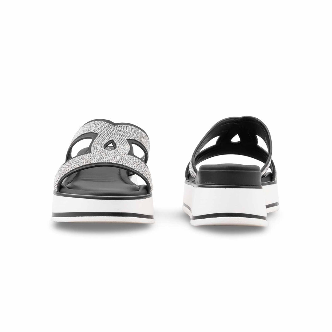 Black Formal Slipper For Ladies PU0912