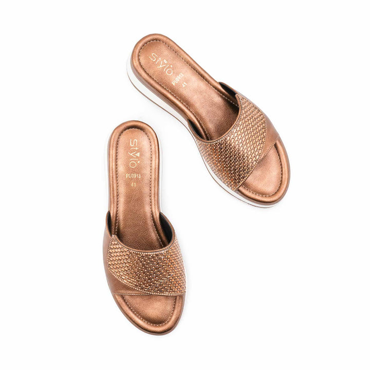 Golden Formal Slipper For Women Formal0913