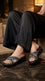 Black Formal Slipper For Ladies PU0915