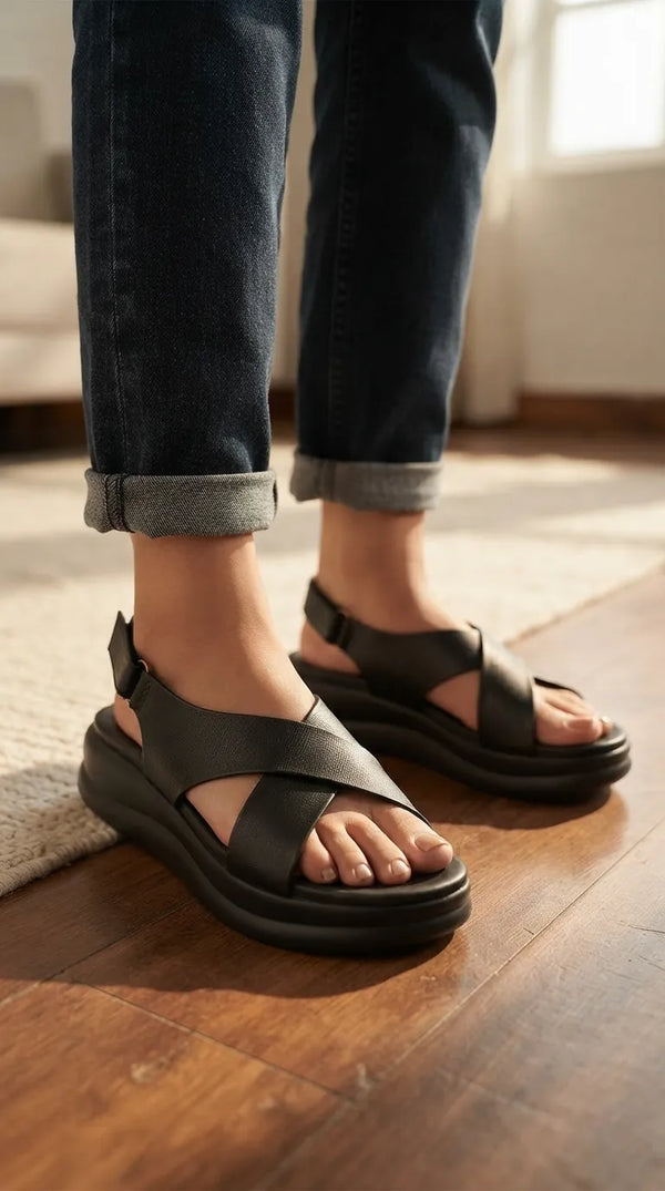 Black Formal Sandal For Women PU0917