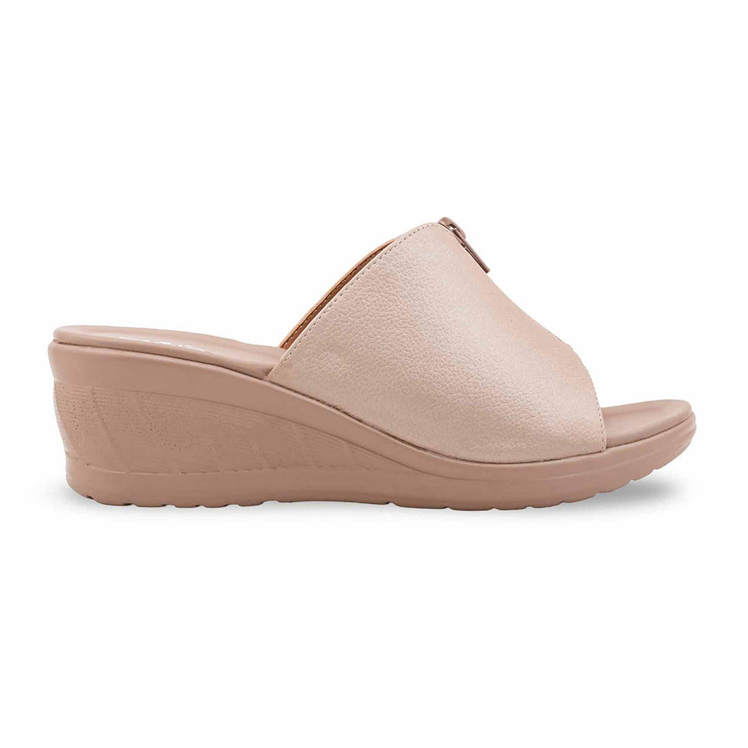 Beige Formal Slipper For Women PU0919