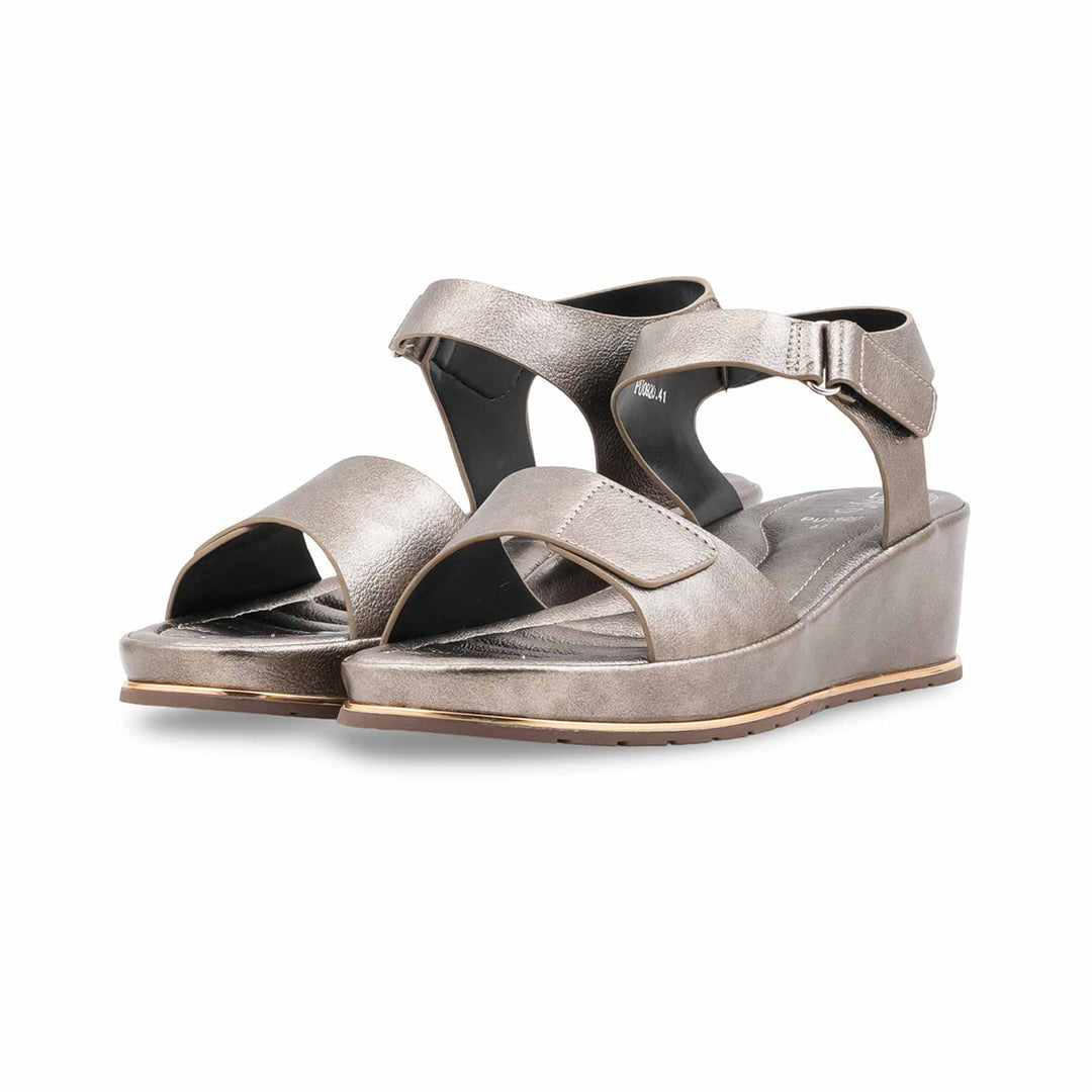 Grey Formal Sandal For Women PU0920