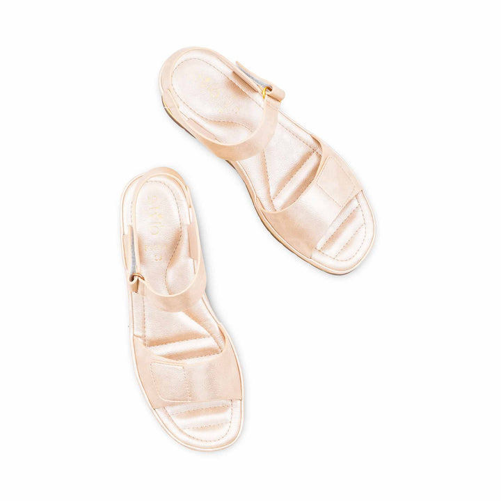 Golden Formal Sandal For Women PU0920