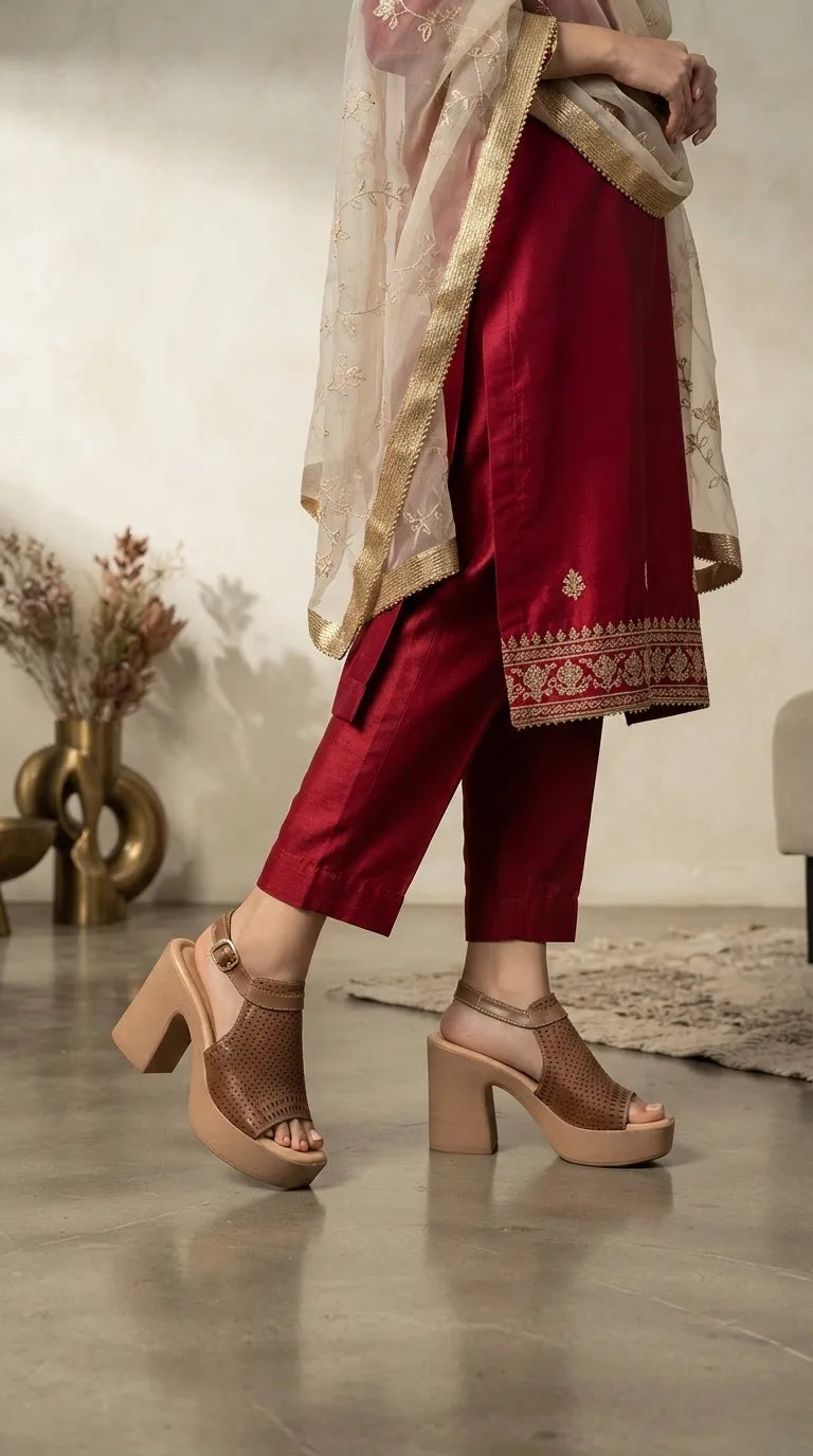 Beige Formal Sandal For Women PU0924