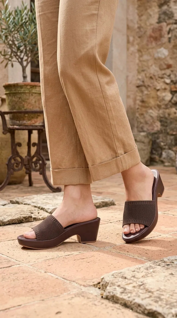 Brown Formal Slipper For Women PU0945
