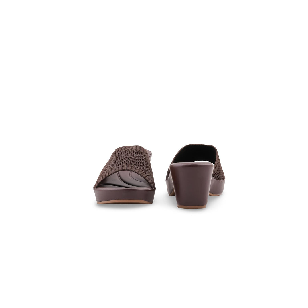 Brown Formal Slipper For Women PU0945