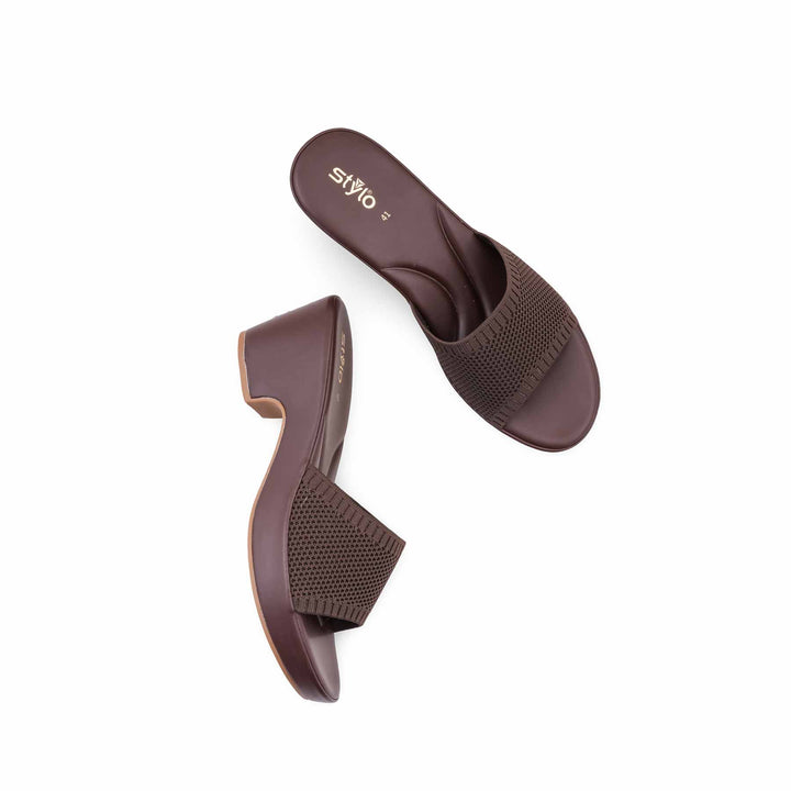 Brown Formal Slipper For Women PU0945