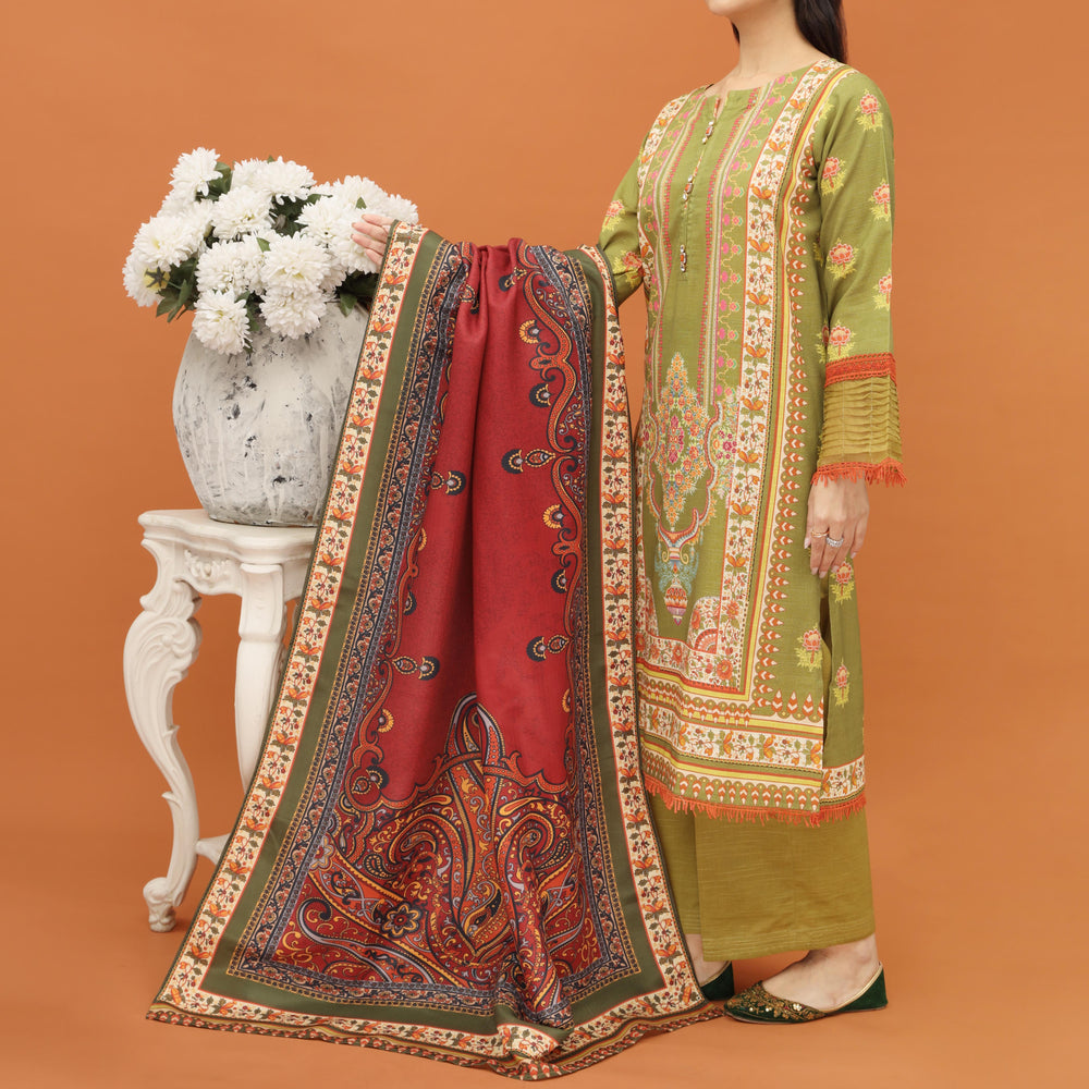 2PC- Khaddar Co-ord Set PW4147