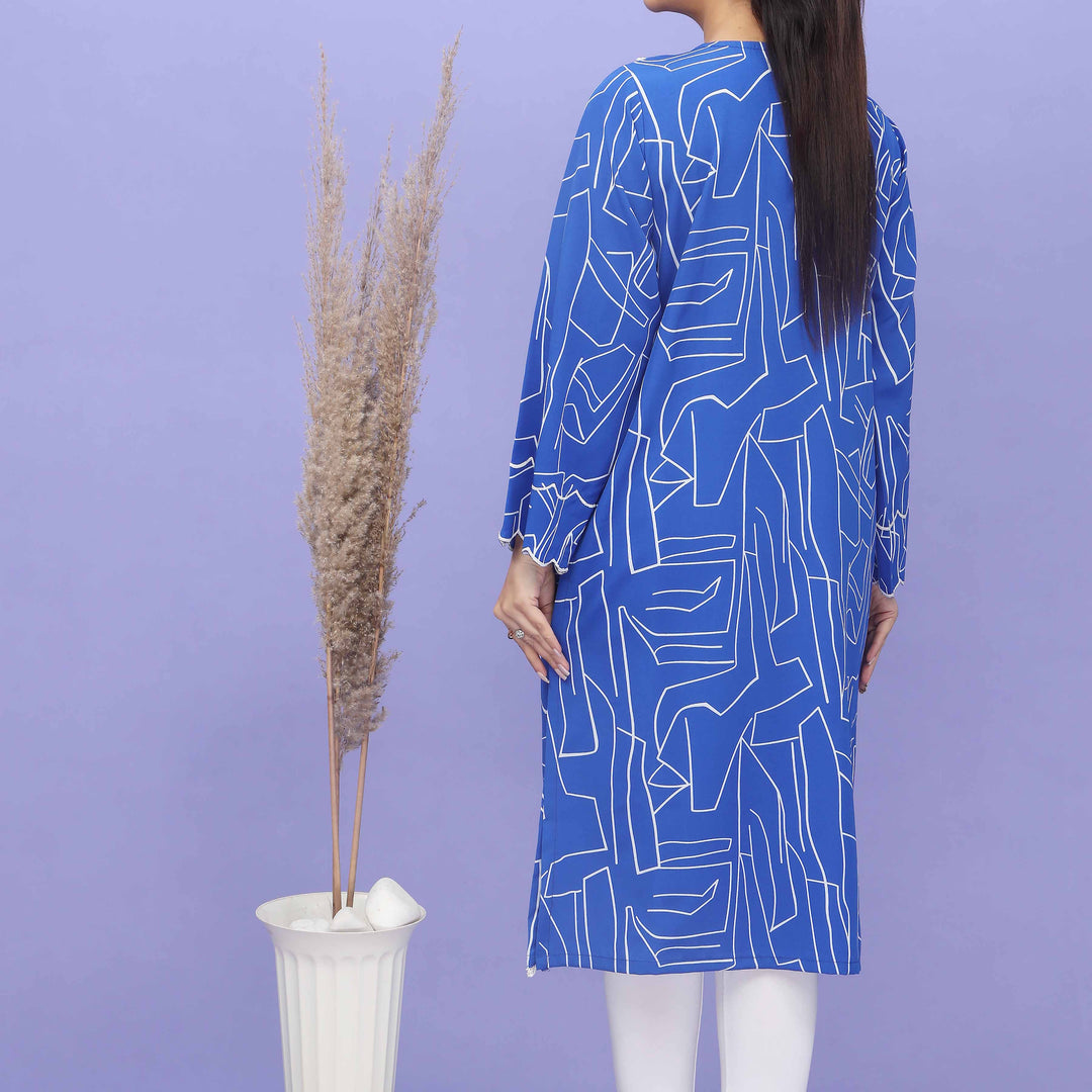 1PC- Printed Grip Silk Shirt PW4152